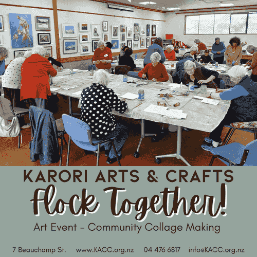 "Flock Together" Community Art Event - Collaborative Collage Making
