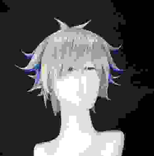 Pre-style Yu-Gi-Oh Kogami Ryoken Cosplay Wig