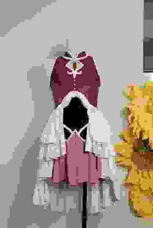 Puella Magi Madoka Magica Sakura Kyōko/Sakura Kyouko Cosplay Costume