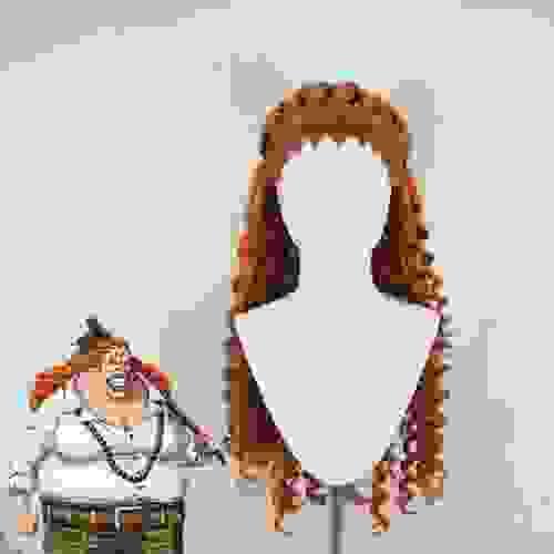 Pre-style One Plece Curly Dadan Cosplay Wig
