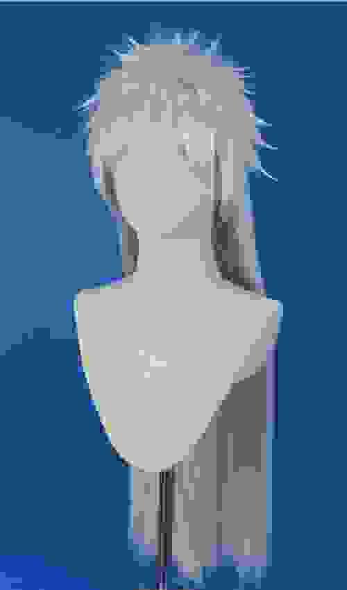 Pre-style Bleach Zangetsu Cospaly Wig