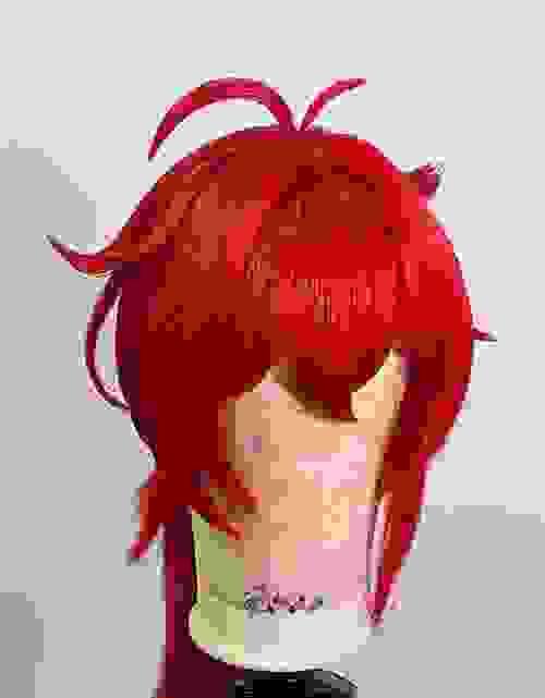 Pre-style Genshin Impact Diluc Ragnvindr Cospaly Wig