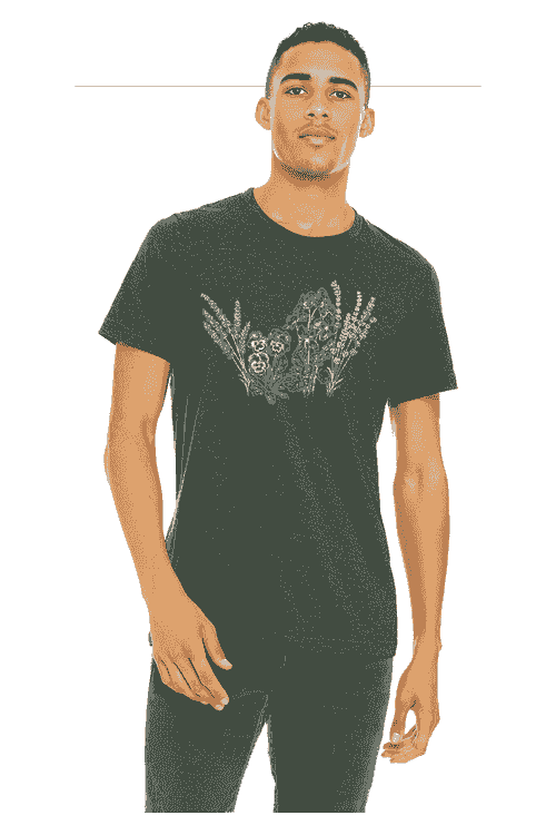 PRE-ORDER - T-Shirt - MPPC Flowers Logo - Forest