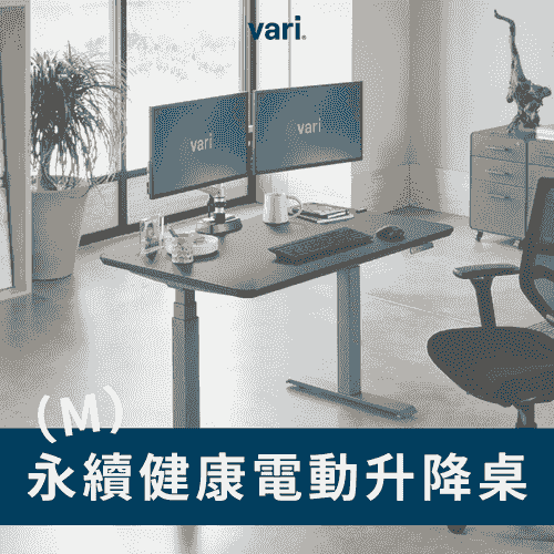 Vari 永續健康電動升降桌-M(4色)