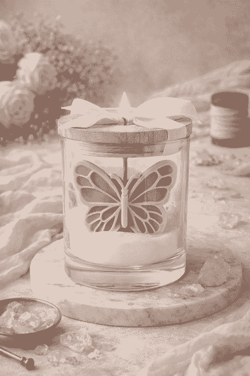 Soul Baby Butterfly Candle