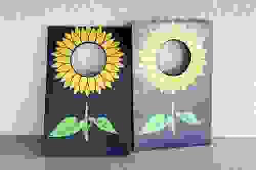 TABEL TOP CORN HOLE - SUNFLOWER