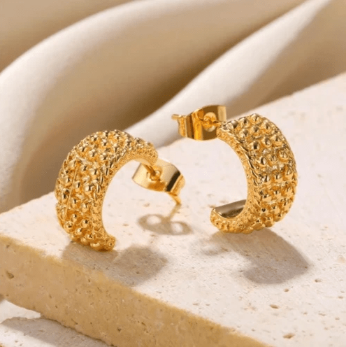 Earring Chic Geometry Gold Trendy Fashion Jewelry