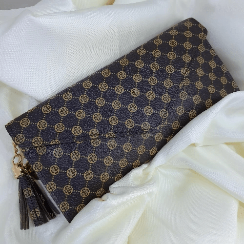 Foldable Long Wallet with Coin Pocket and ID Window
