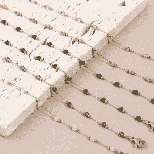 Crystal Rhinestone Bead Anklet