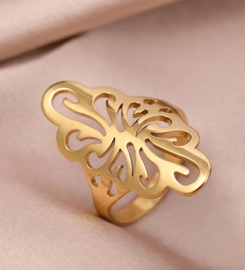 Geometric Rhombus Antique Style Rings