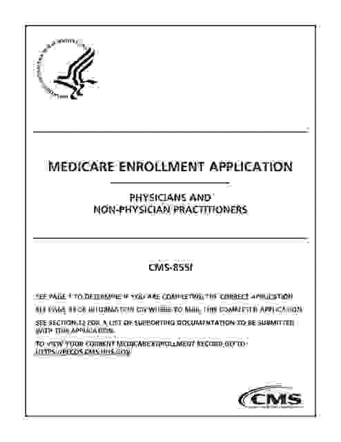 Medicare Provider Enrollment – PECOS / CMS855I