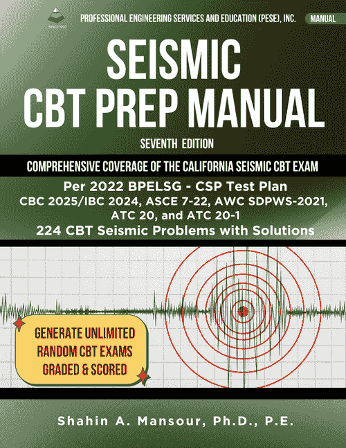 Seismic CBT Prep Manual for Professional License, 7th edition