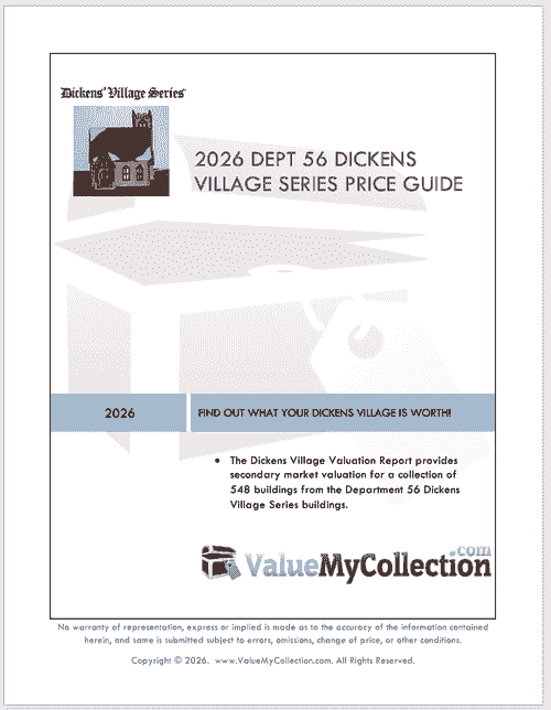 2026 Dept 56 Dickens Village Price Guide