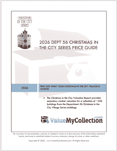 2026 Dept 56 Christmas in the City Price Guide