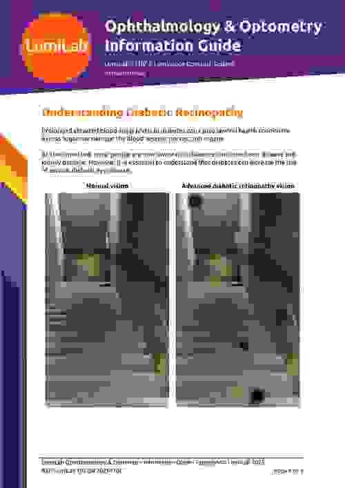 Understanding Diabetic Retinopathy: Ophthalmology & Optometry Information Guide (Digital Download)