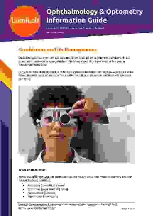 Strabismus and its Management: Ophthalmology & Optometry Information Guide [Digitial Download]