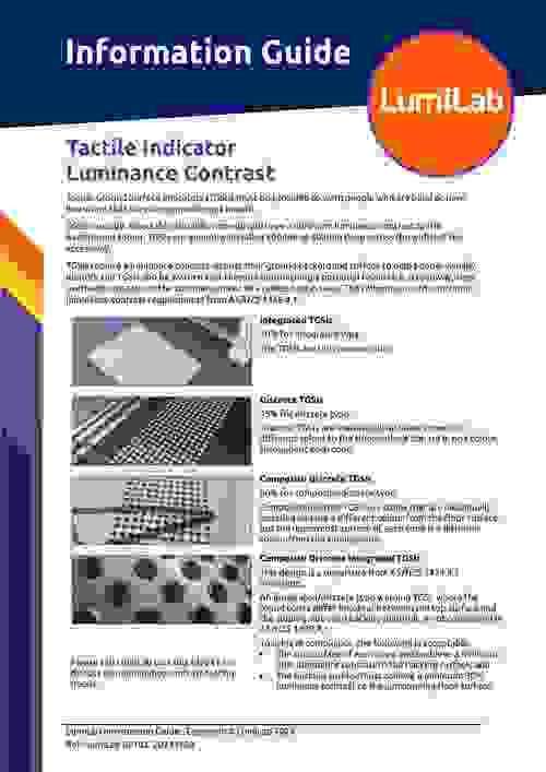 Information Guide: Tactile Indicator  Luminance Contrast (Digital Download)
