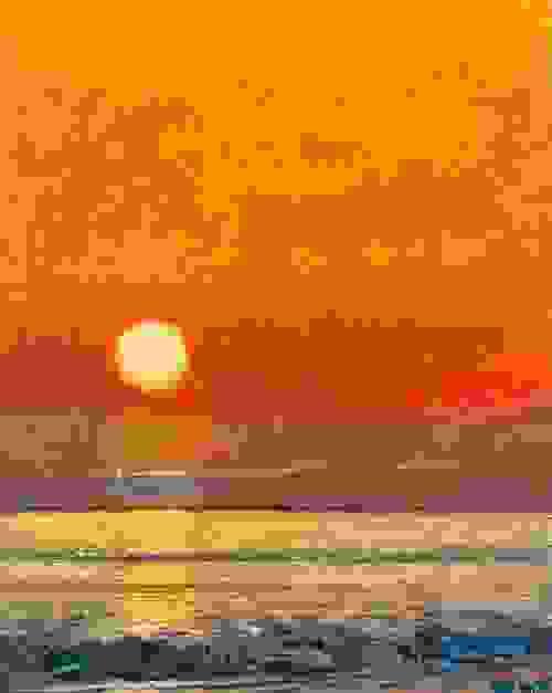 'Setting Sun over Purbeck