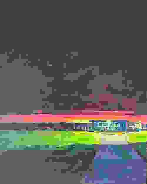 'Brewing Storm over the Hiker Cafe'