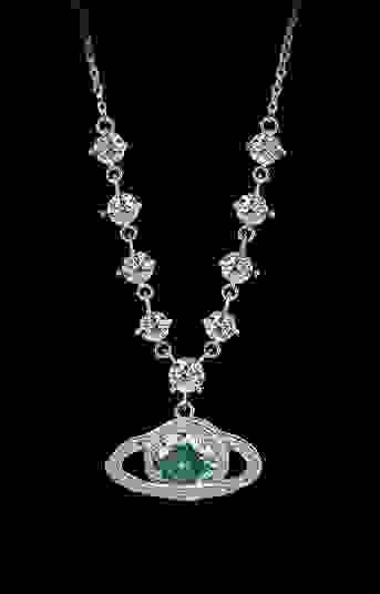 YDN0016 Planet S925 long Moissanite necklace necklace