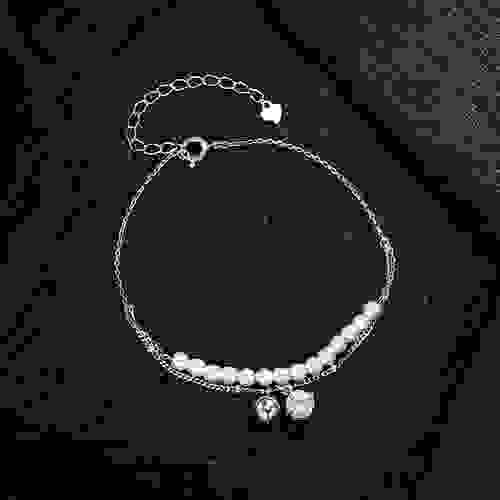 YDB0008 S925 sterling silver pearl bracelet