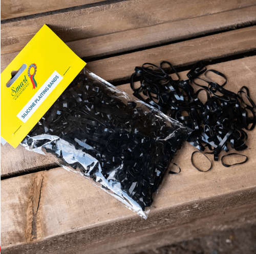 SMART GROOMING - Silicone Plaiting Bands - Packet of 500 BROWN