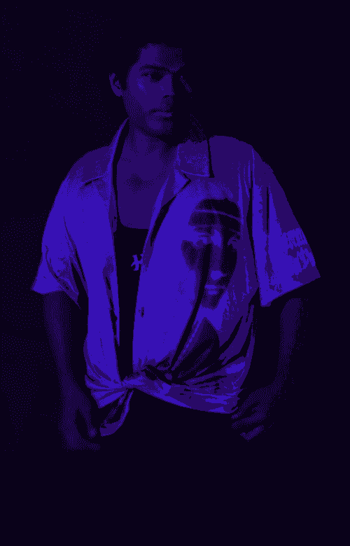 Lady with an Ermine Blacklight Hawaiian Printed Shirt