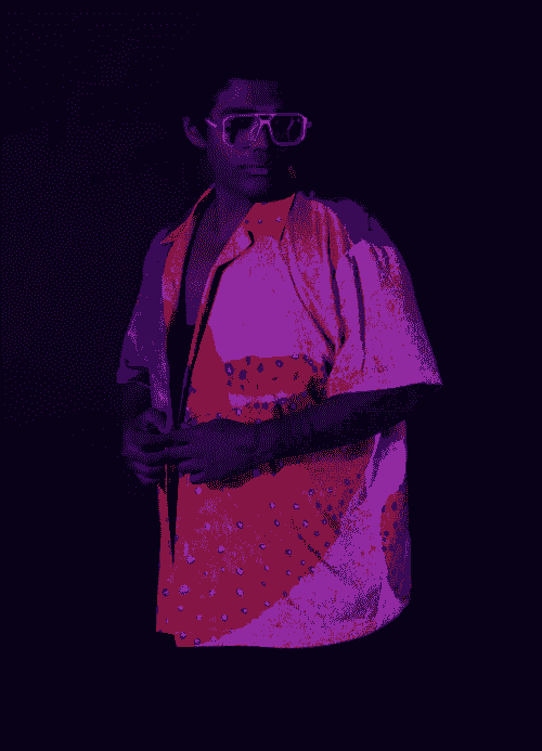 Mushroom Jellyfish Blacklight Hawaiian Printed Shirt