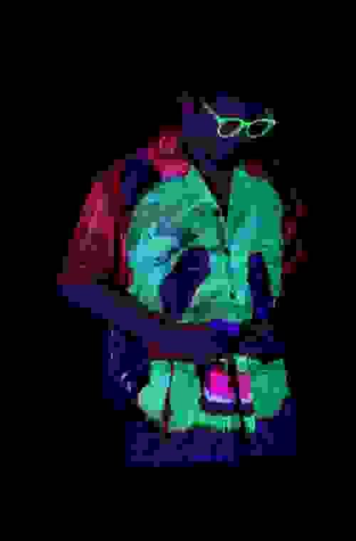 Panda Vibe 2 Blacklight Hawaiian Printed Shirt