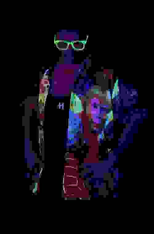 Journey to the West Blacklight Hawaiian Printed Shirt