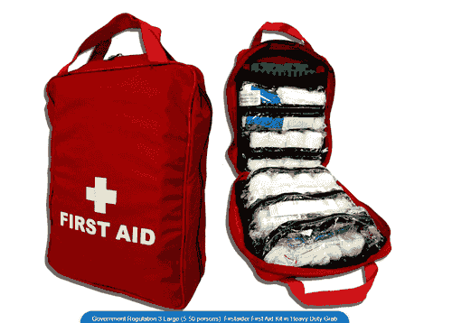 Government Regulation 3 Large First Aid Kit (5-50 Persons)