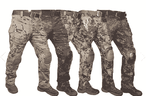 Omega Tactical Ripstop Battle Pants with Built in Knee Pads - Various