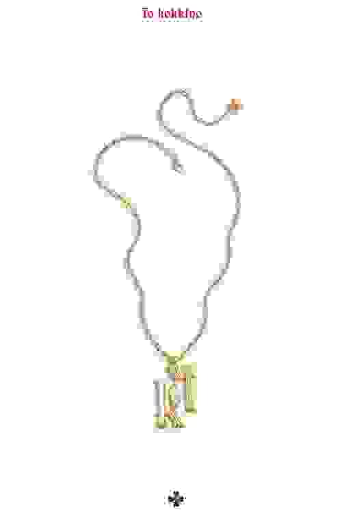 tokokkino* Logo Double-K Deep Sea Pearl Shell Long Necklace