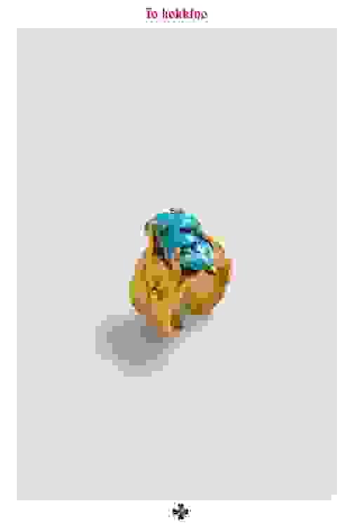 tokokkino* Irregular Turquoise Ring