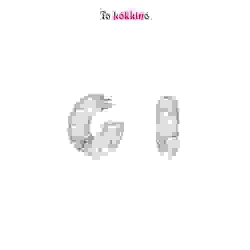 tokokkino* Resin Pearl Hoop Earrings