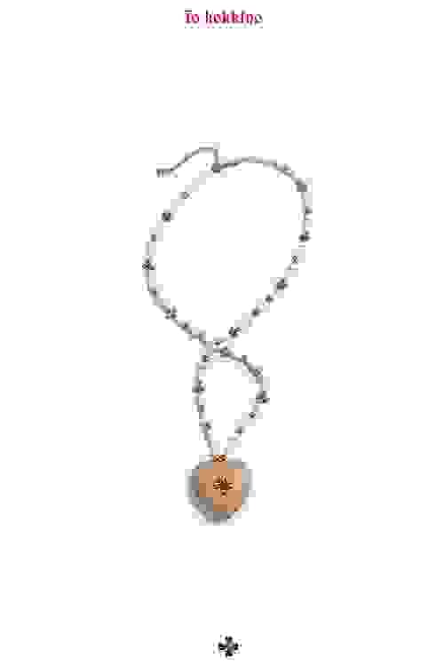 tokokkino* Shell Walnut Heart Necklace