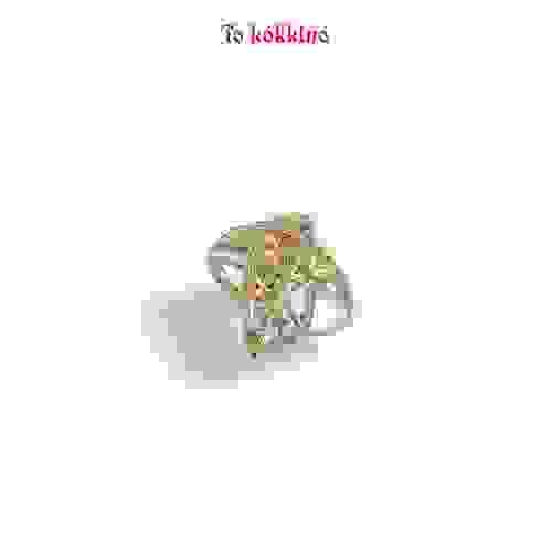 tokokkino* Yellow Sapphire Four-Sided Bowknot Ring