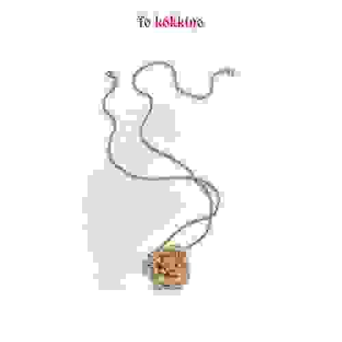 tokokkino* Dancing Butterfly Flower Long Necklace