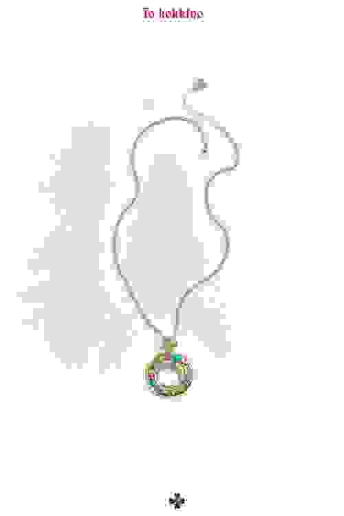 tokokkino* Irregular Gemstone Circle Necklace