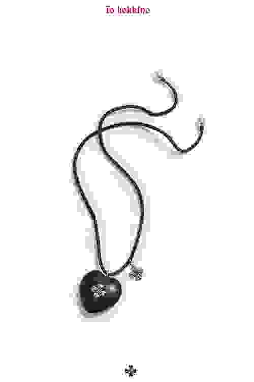 tokokkino* Leather Cord Purple Sandalwood Necklace