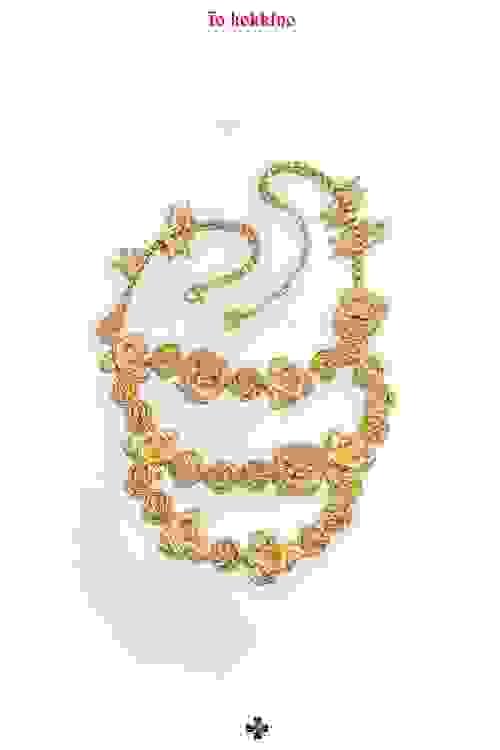 tokokkino* Floral Wreath Necklace