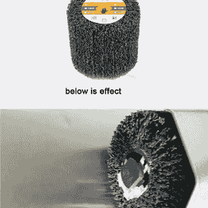 Black Poly Strip Drawing Polishing Burnishing Wheel Abrasive Tool For Clean Remove Paint Rust and Ox