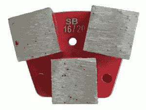 3 Big-Segment Diamond Grinding Disc Puck Scraper Tools Tooling Shoe Concrete Floo Prep for Sase Diam