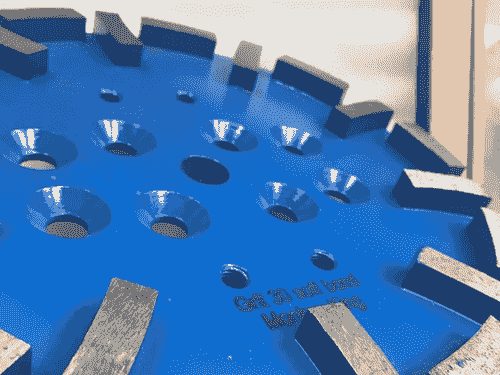   250mm 20-Segment 12mm-thick Concrete Diamond Grinding Disc Plate Tools