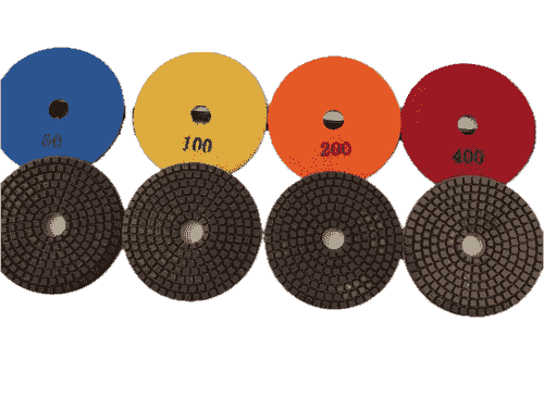 3 pcs set 3" 4 " copper bond diamond grinding polishing hybrid pad for concrete floor