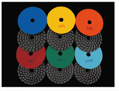 4 inch 6mm thick diamond polishing pad for concrete 