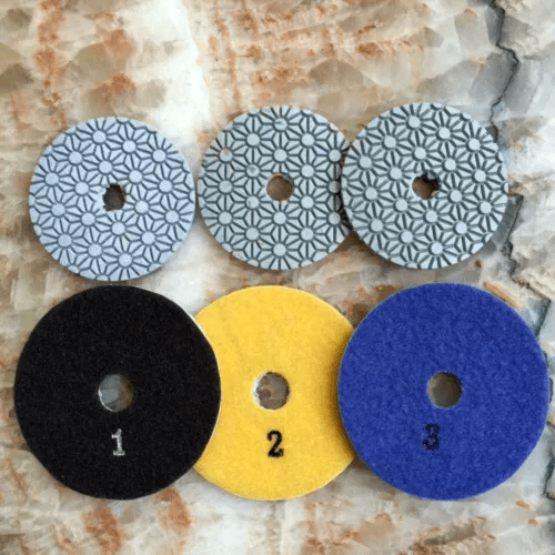   3 Step Dry Flexible Diamond Polishing Pad Marble Granite Stone Concrete