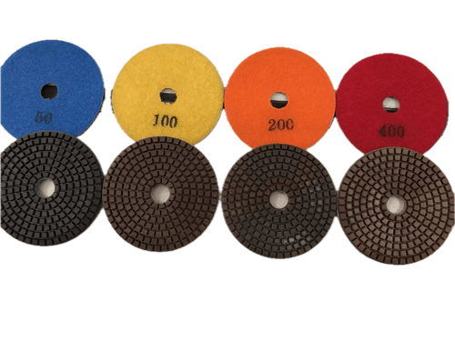 3 pcs set 3" 4 " copper bond diamond grinding polishing hybrid pad for concrete floor