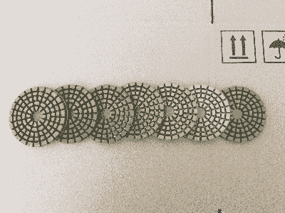6mm thick diamond polishing pad for concrete dry use 
