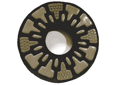 9“ 11“ 17” Diamond Fiber Felt Polishing Pad For Dry Concrete And Terrazzo 1